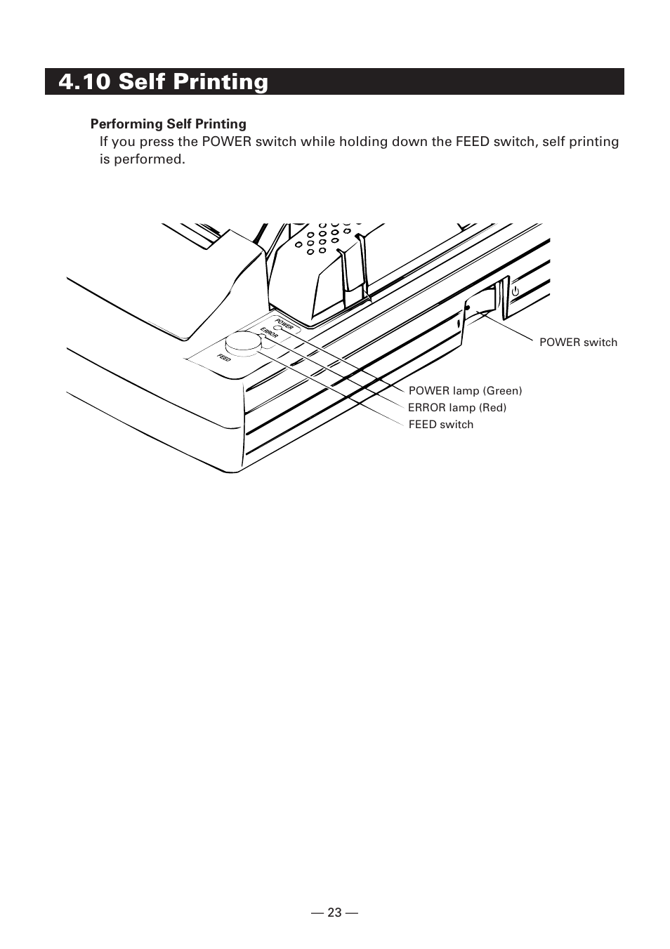 10 self printing | Citizen Systems iDP3240 User Manual | Page 43 / 231