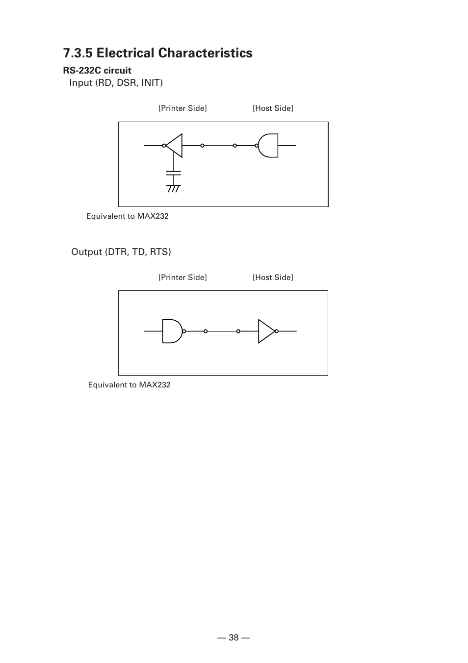 5 electrical characteristics | Citizen Systems iDP3240 User Manual | Page 58 / 231