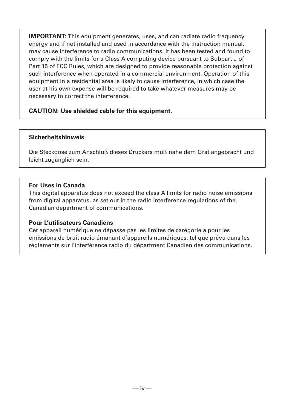 Citizen Systems iDP3240 User Manual | Page 6 / 231