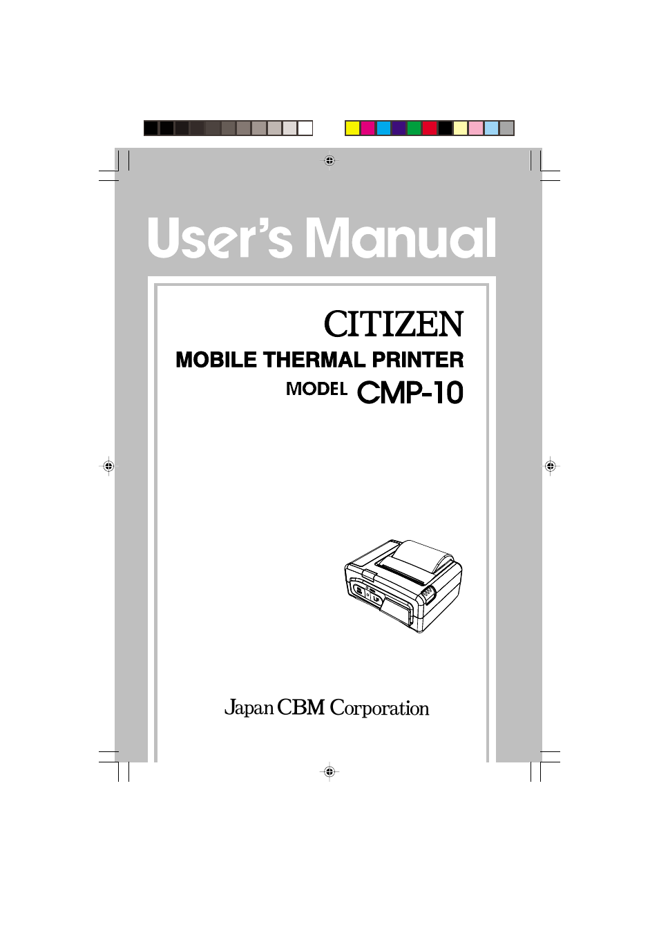 Citizen Systems CMP-10 User Manual | 40 pages