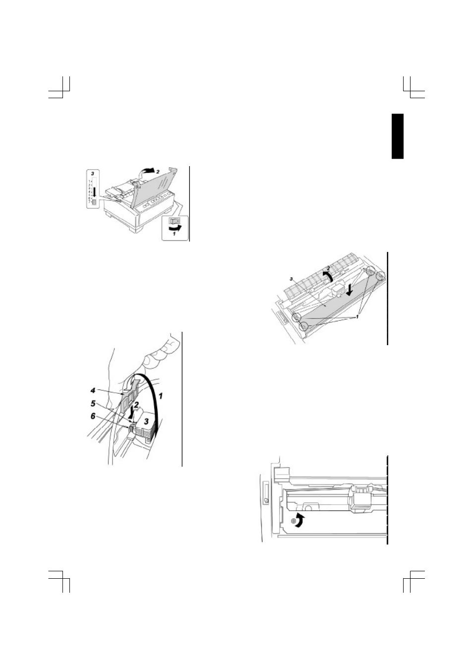 Installing ribbon cassette | Citizen Systems 500 User Manual | Page 11 / 32