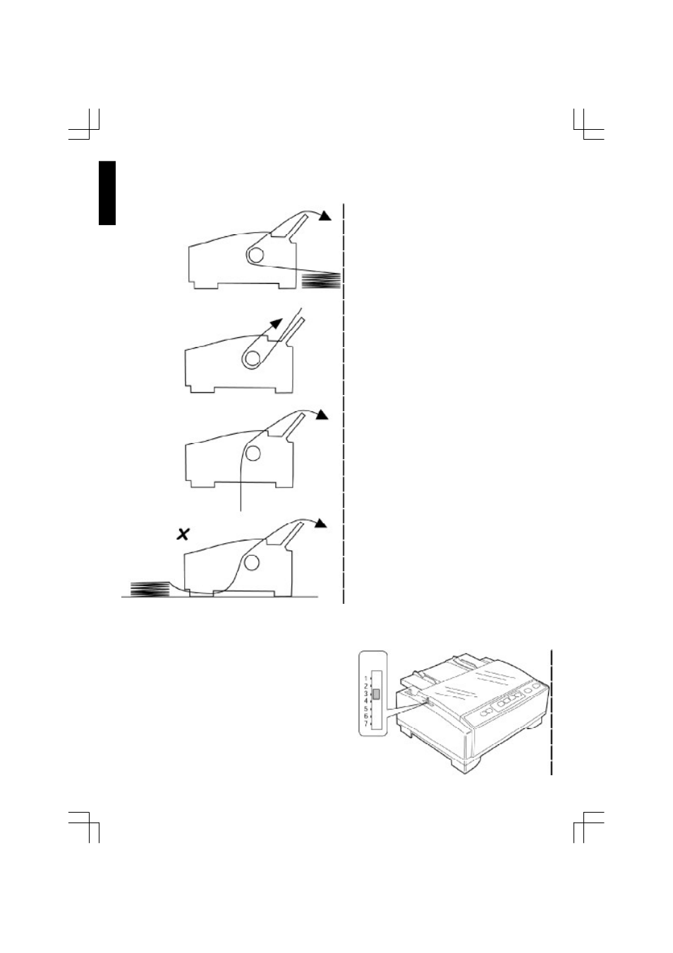 Chapter 2 - paper handling, Paper head gap adjustment | Citizen Systems 500 User Manual | Page 12 / 32