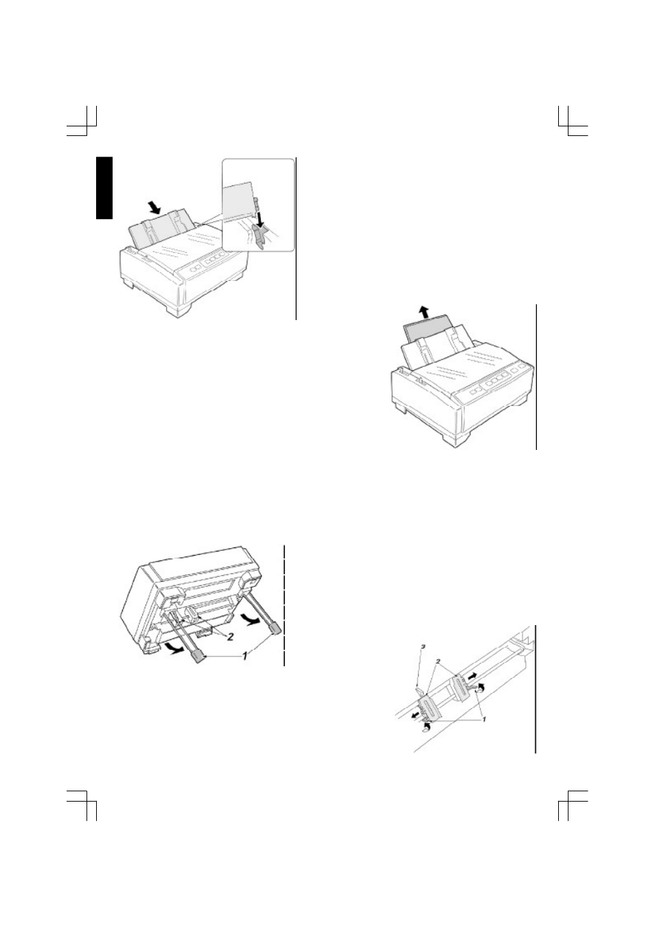 Fanfold paper (bottom tractor mode) | Citizen Systems 500 User Manual | Page 14 / 32