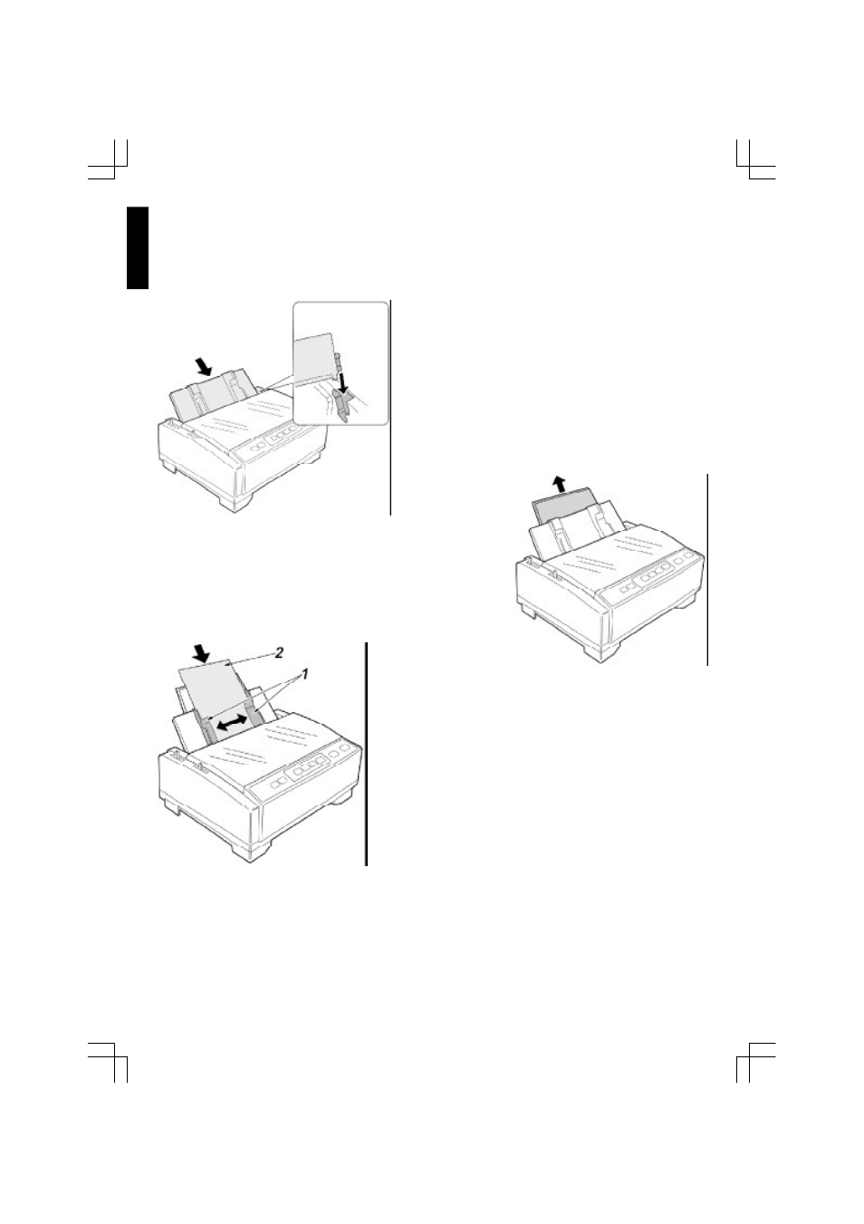 Single sheets and envelopes (friction mode) | Citizen Systems 500 User Manual | Page 16 / 32