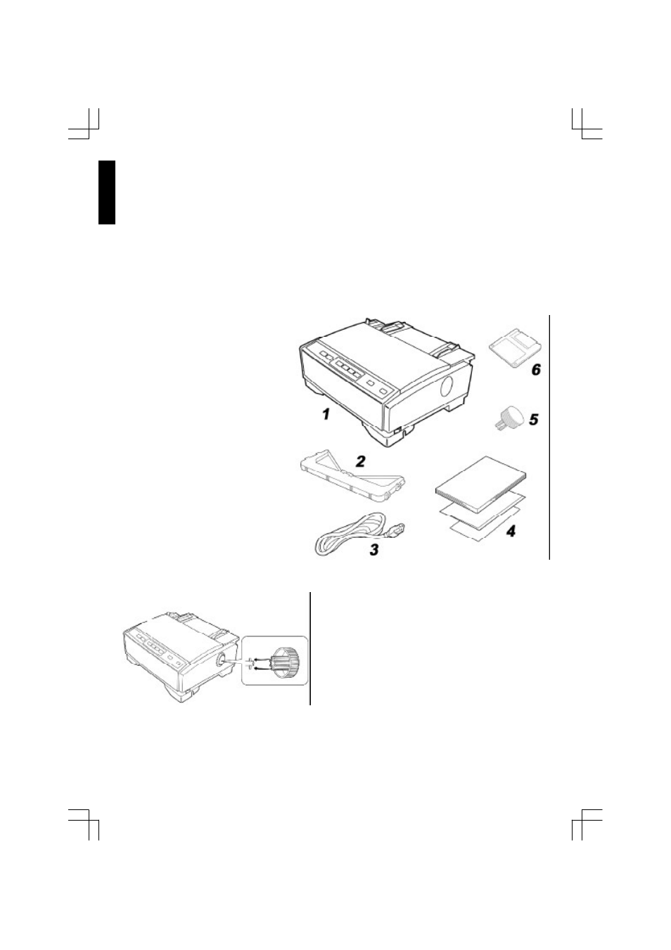 Installing the platen knob | Citizen Systems 500 User Manual | Page 8 / 32