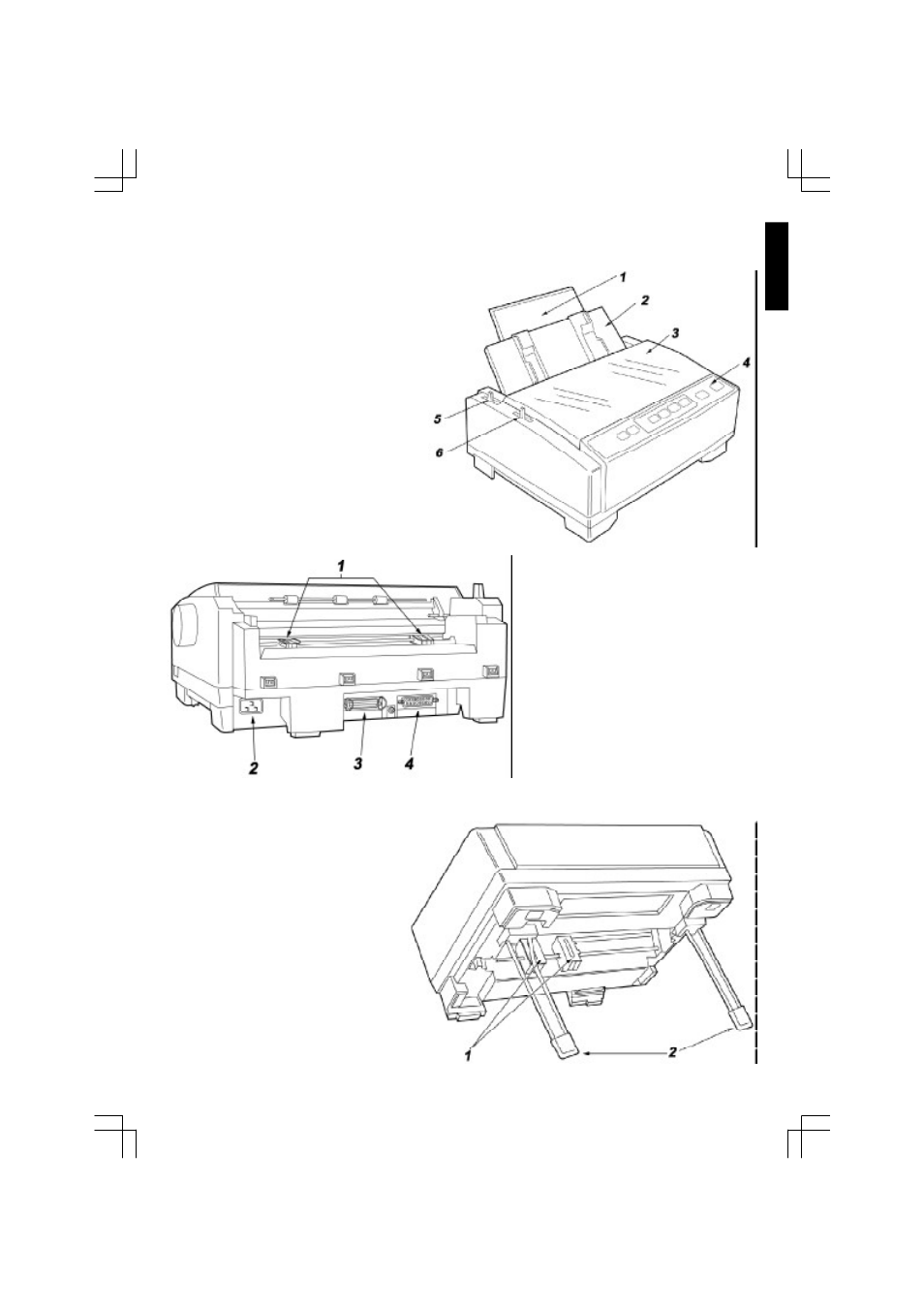 Parts of the printer | Citizen Systems 500 User Manual | Page 9 / 32