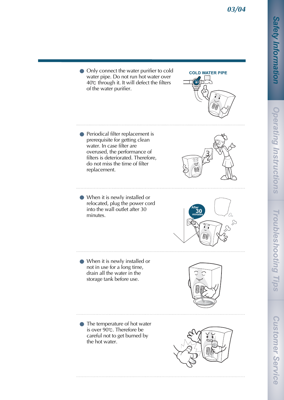 Coway CHP-01BL User Manual | Page 5 / 20
