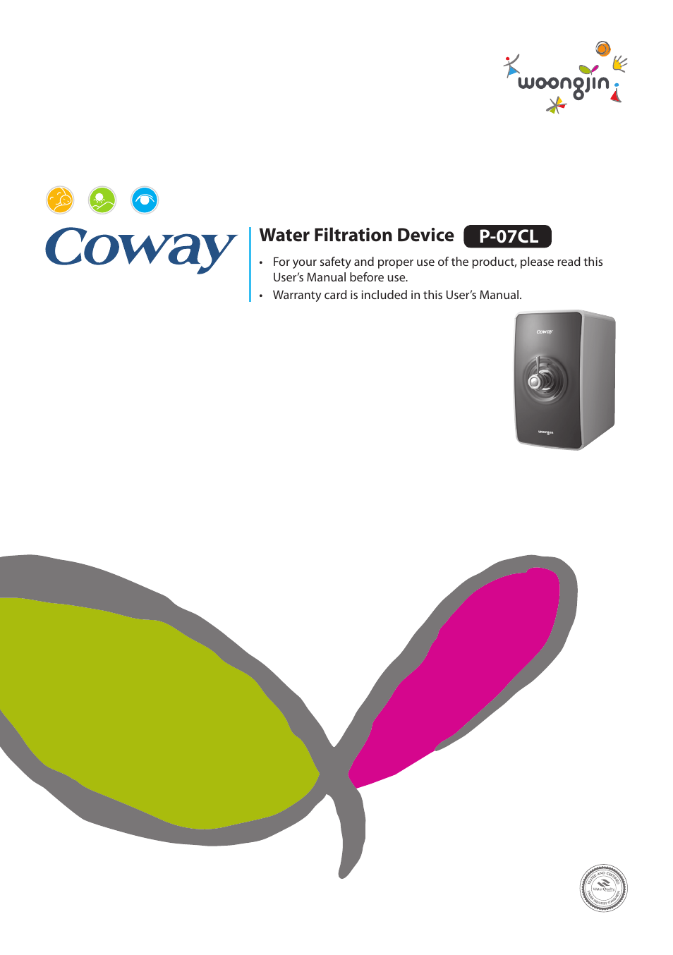 Coway P-07CL User Manual | 28 pages