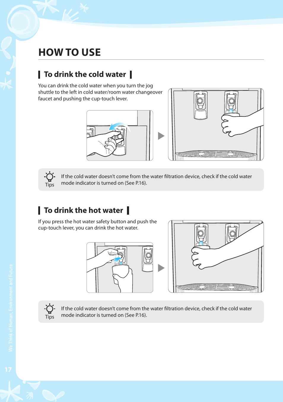 How to use | Coway CHP-04AL User Manual | Page 18 / 44