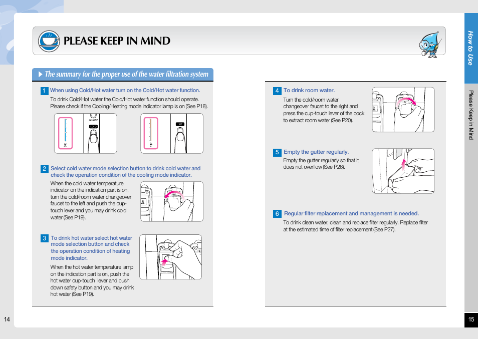 Please keep in mind | Coway CHP-06ER/L User Manual | Page 8 / 18