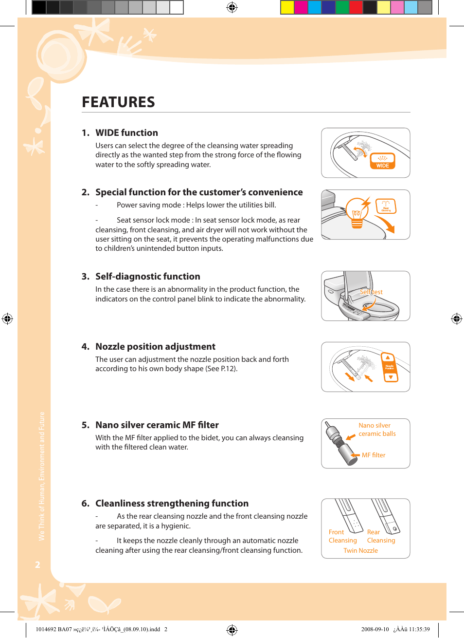 Features | Coway BA07-R User Manual | Page 2 / 32