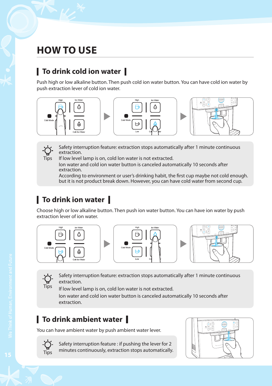 How to use | Coway CPE-06ALB User Manual | Page 16 / 36