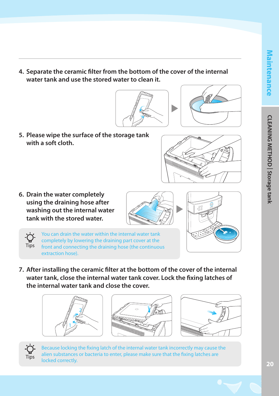 Main tenanc e | Coway CPE-06ALB User Manual | Page 21 / 36