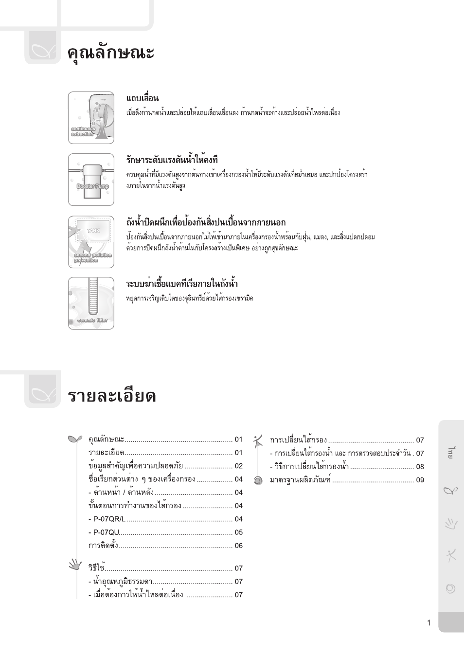 Coway P-07QR User Manual | Page 11 / 32