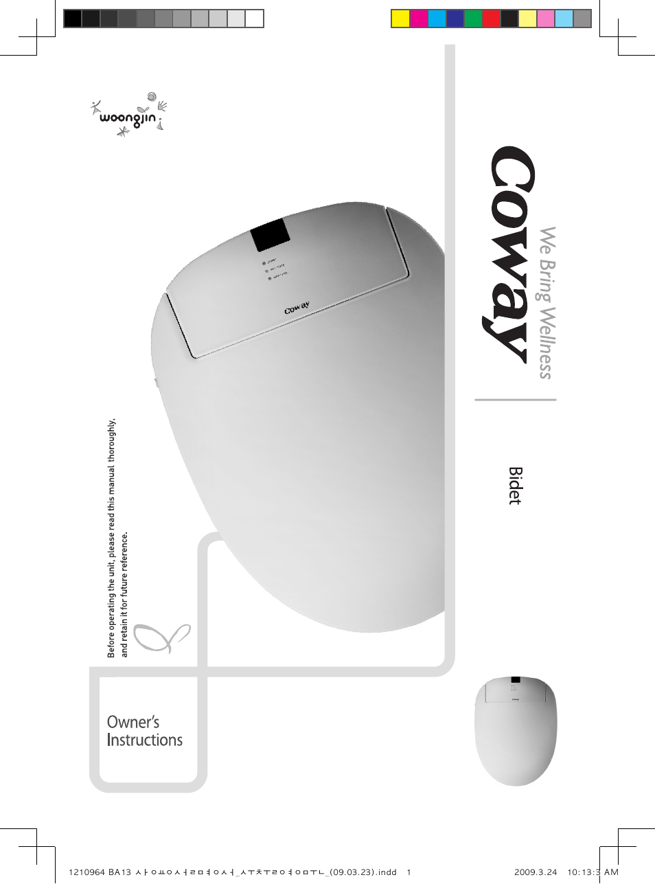 Coway BA13-BE User Manual | 28 pages