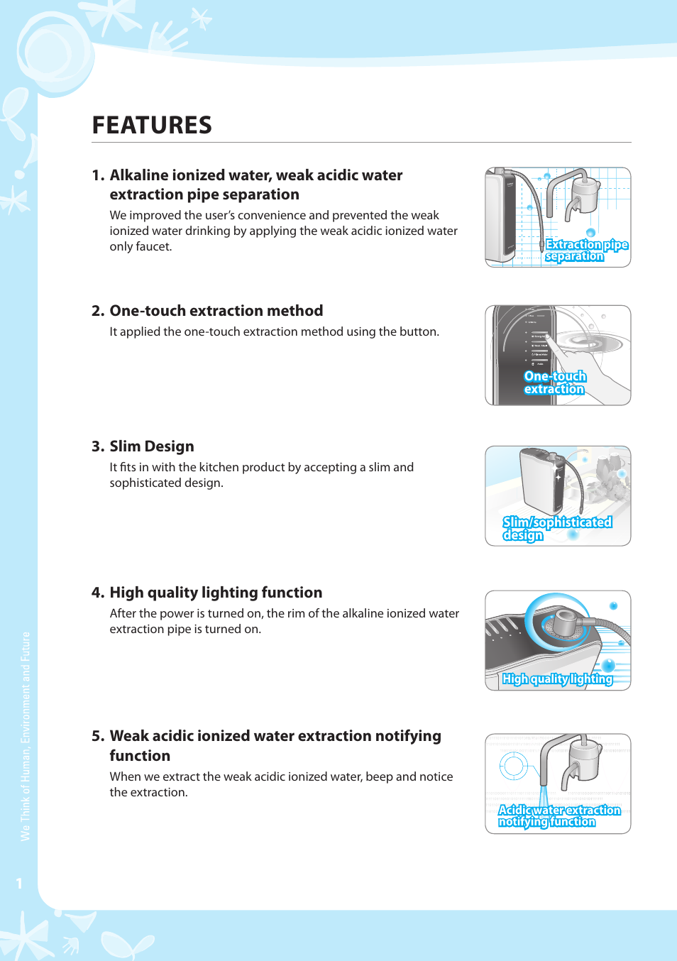 Features | Coway EW-07GU User Manual | Page 2 / 48