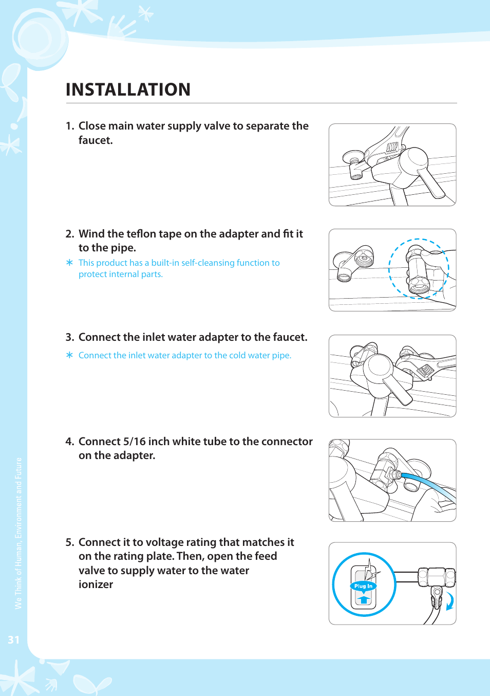 Installation | Coway EW-07GU User Manual | Page 32 / 48