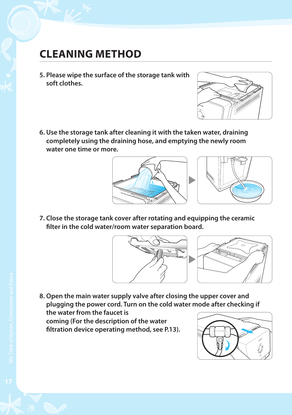 Cleaning method | Coway CP-07BLO User Manual | Page 18 / 32