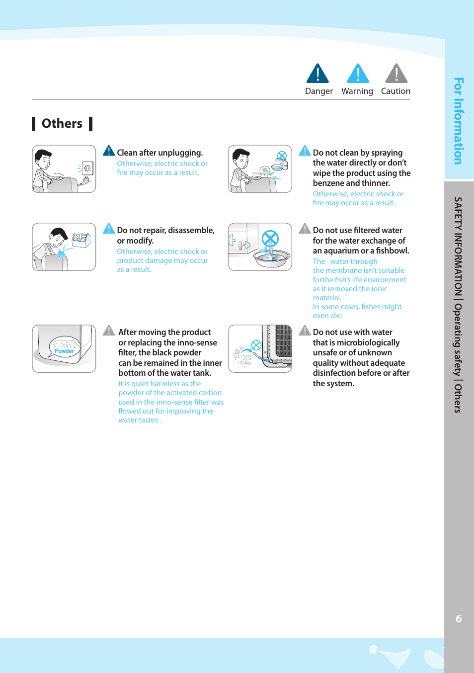 Others, For i nf orma tion | Coway CP-07BLO User Manual | Page 7 / 32