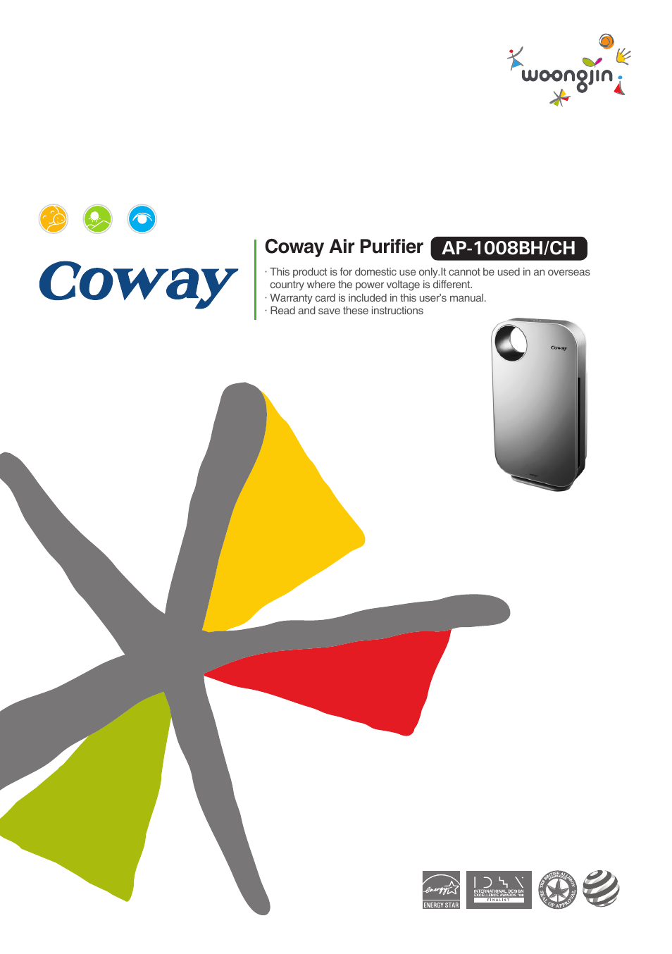 Coway AP-1008BH User Manual | 24 pages