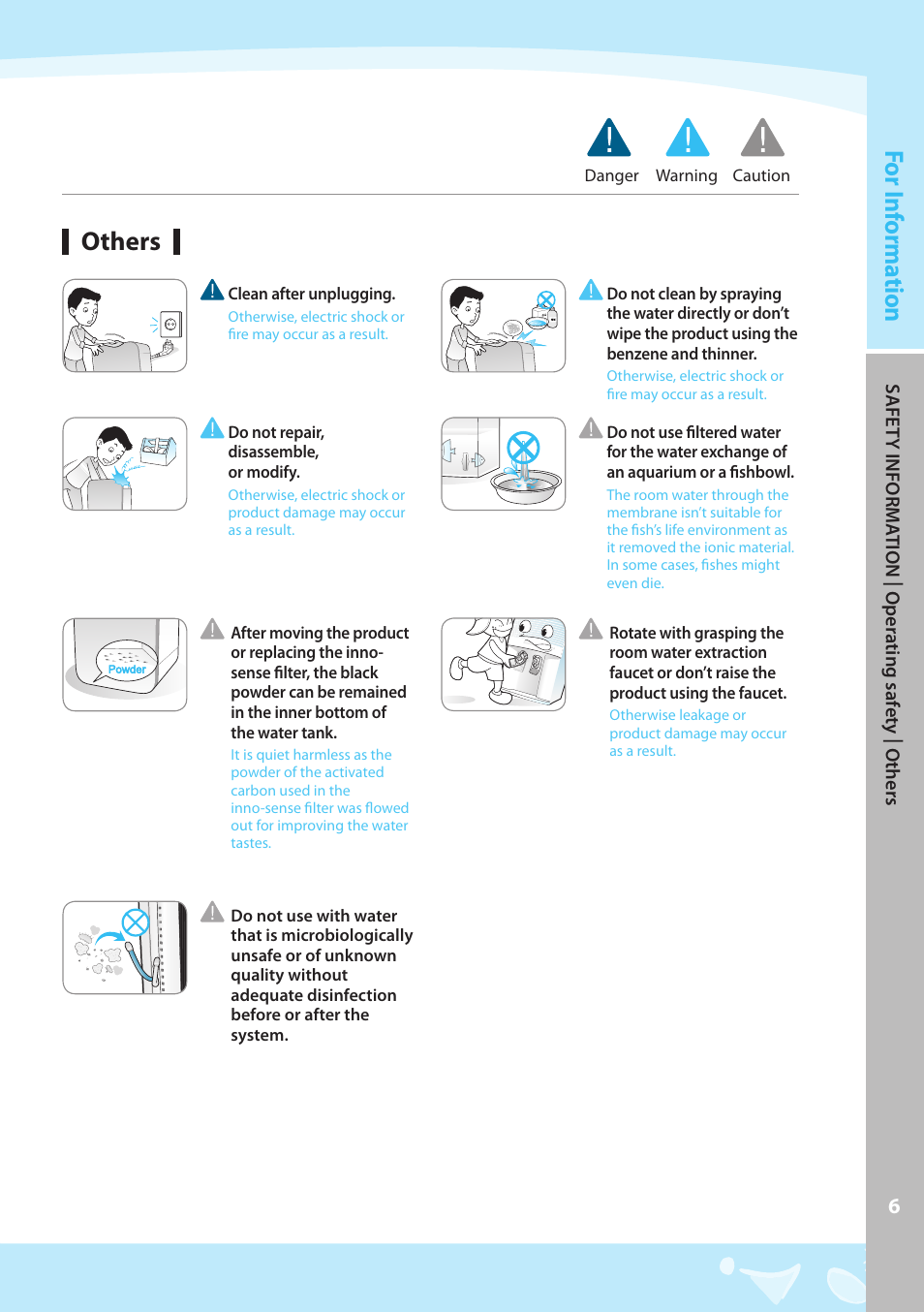 Others, For i nf orma tion | Coway CHP-03AR User Manual | Page 7 / 42