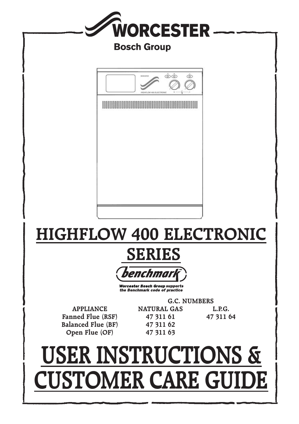 Bosch Worcester 400 User Manual | 16 pages
