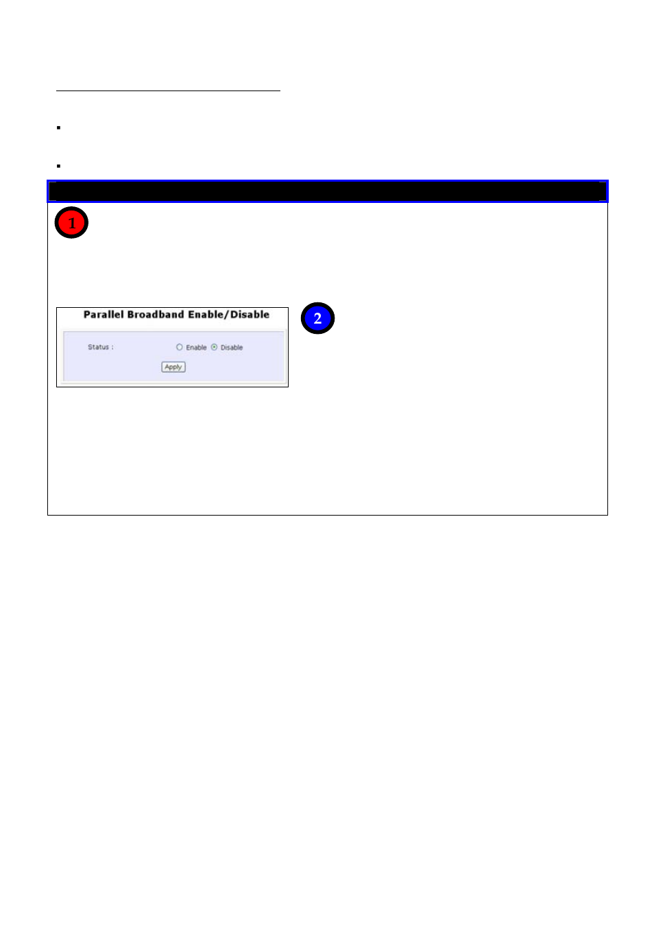 To enable parallel broadband, Parallel broadband | Compex Technologies NetPassage 18A User Manual | Page 110 / 204