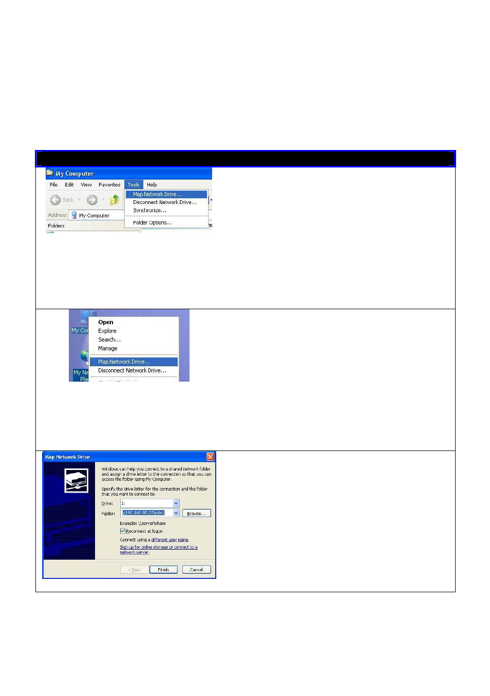 Sing, Indows, Erver to | Ap to, Etwork, Rive, Using windows file server to map to network drive | Compex Technologies NetPassage 18A User Manual | Page 175 / 204