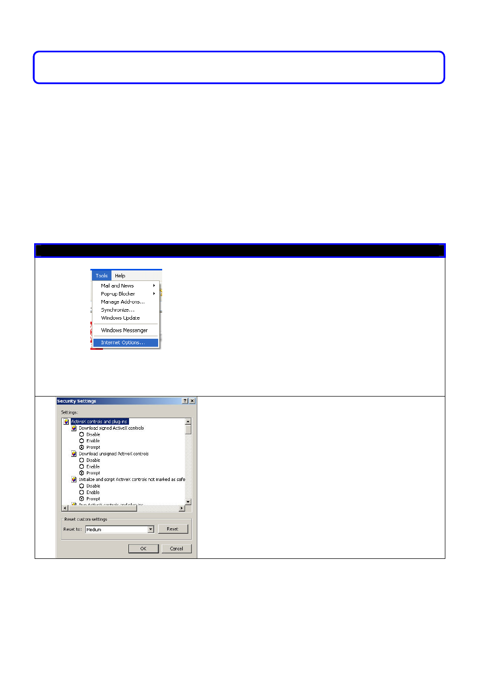 Chapter 13: webcam setup and view, Onfiguring, Nternet | Xplorer, Ecurity, Configuring internet explorer security | Compex Technologies NetPassage 18A User Manual | Page 177 / 204
