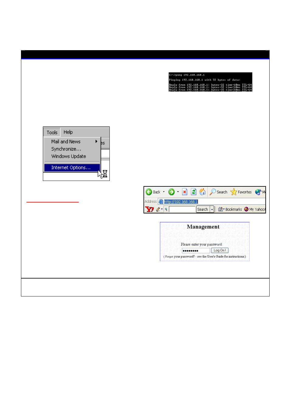 Ow to, Rowse to the, Nterface | How to browse to the web interface, Browsing to the web interface | Compex Technologies NetPassage 18A User Manual | Page 25 / 204
