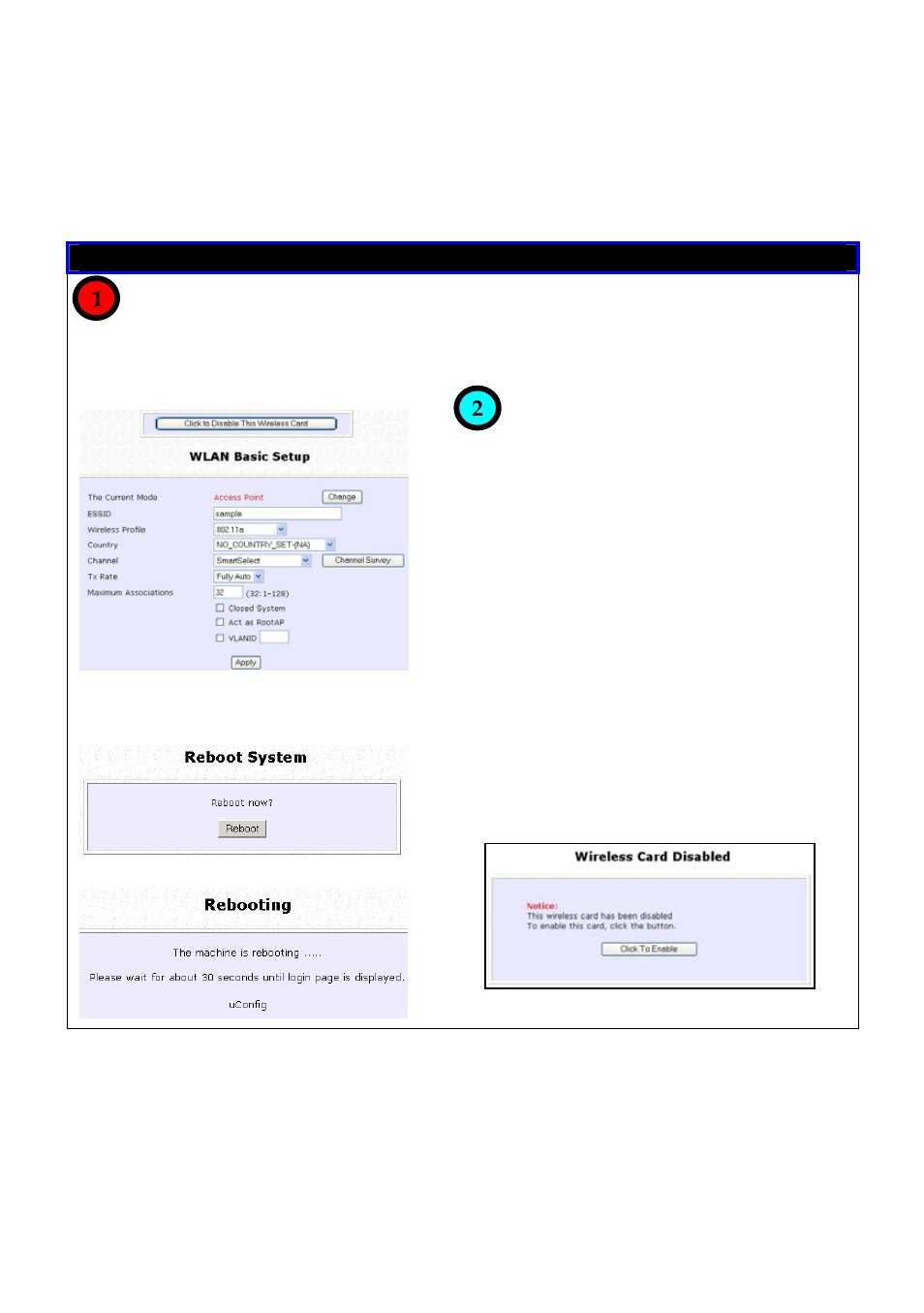 Ireless, Wlan setup (a/b/g) | Compex Technologies NetPassage 18A User Manual | Page 31 / 204