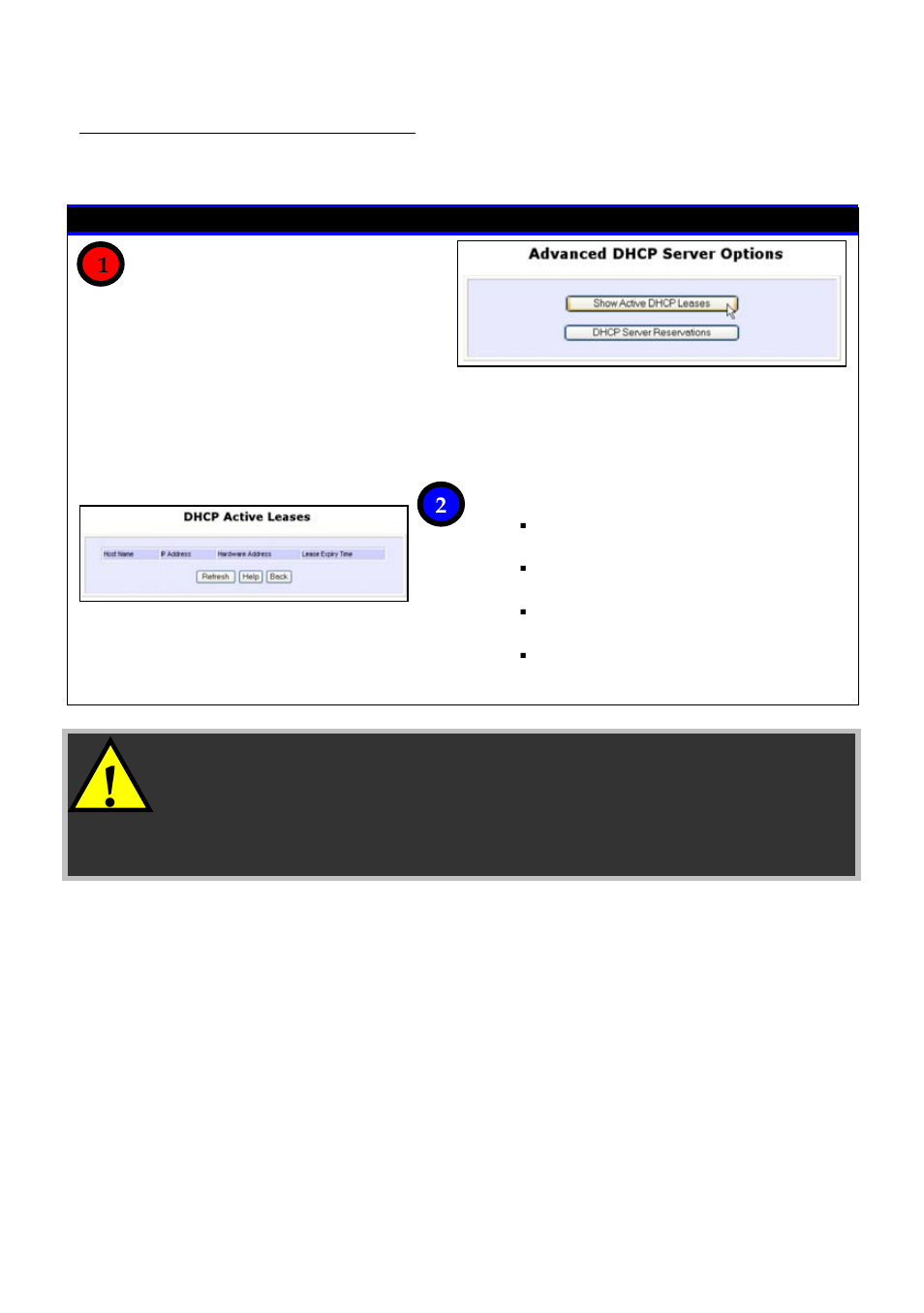 To view the active dhcp leases | Compex Technologies NetPassage 18A User Manual | Page 63 / 204