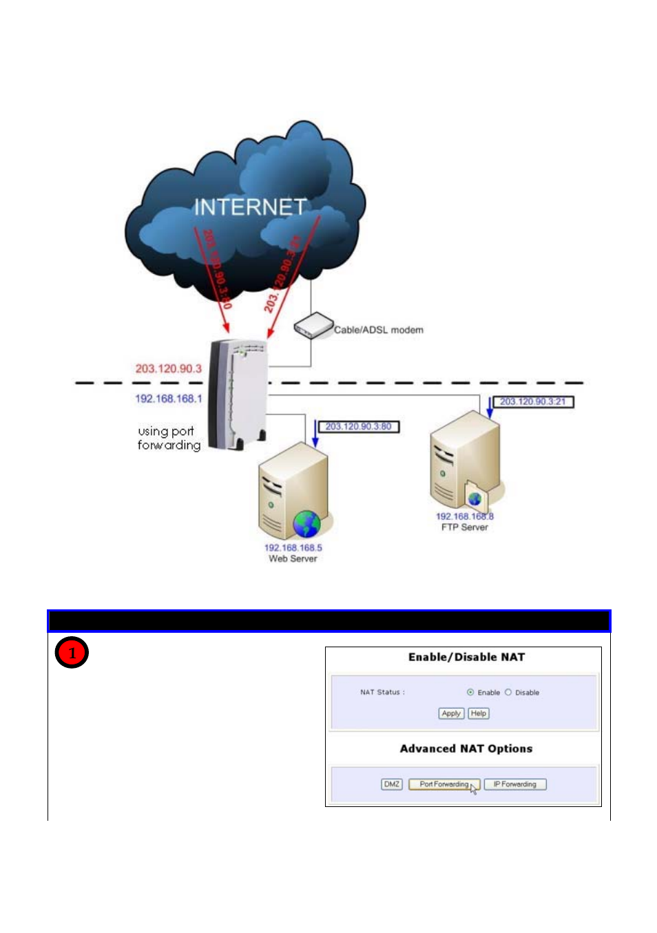 Follow these steps to setup port forwarding, Port forwarding | Compex Technologies NetPassage 18A User Manual | Page 89 / 204