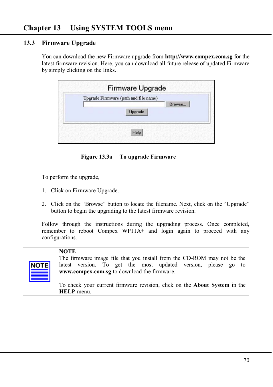 Chapter 13 using system tools menu | Compex Technologies WP11A+ User Manual | Page 80 / 101