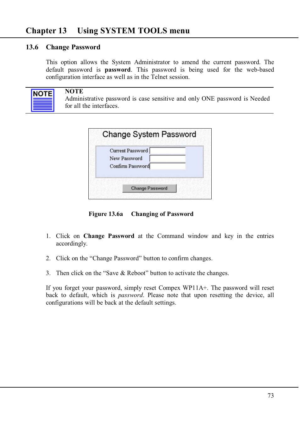 Chapter 13 using system tools menu | Compex Technologies WP11A+ User Manual | Page 83 / 101