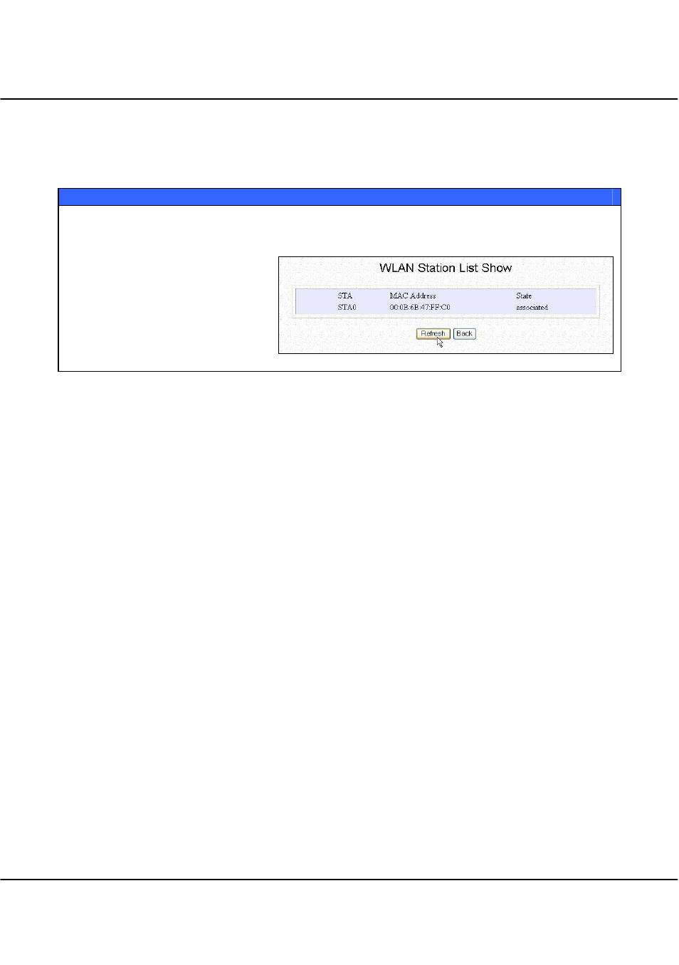 Wlan station list, Chapter 6 system utilities | Compex Technologies WPE54 User Manual | Page 110 / 137