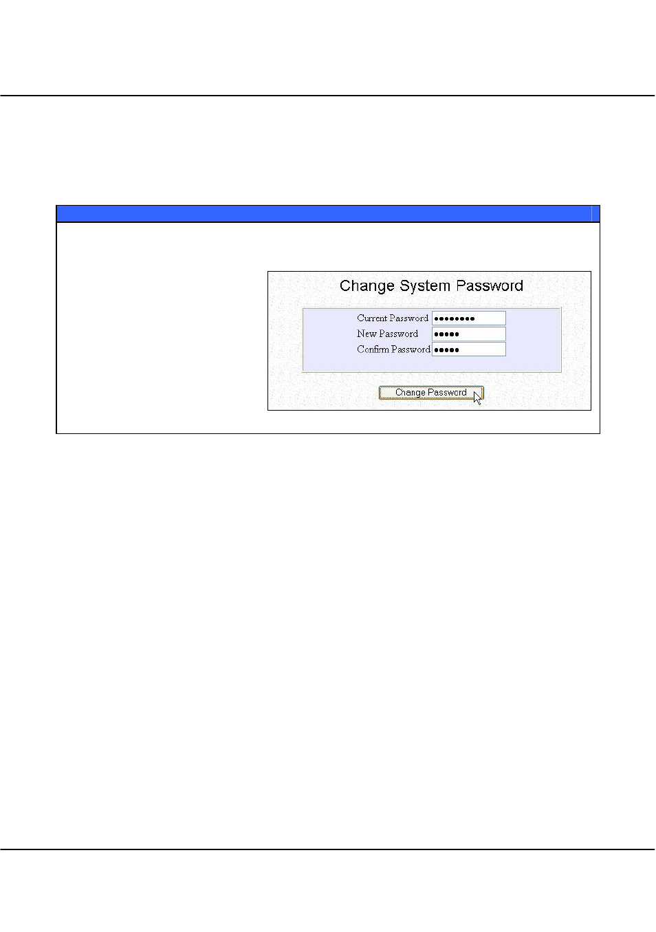 Change password, Chapter 6 system utilities | Compex Technologies WPE54 User Manual | Page 115 / 137