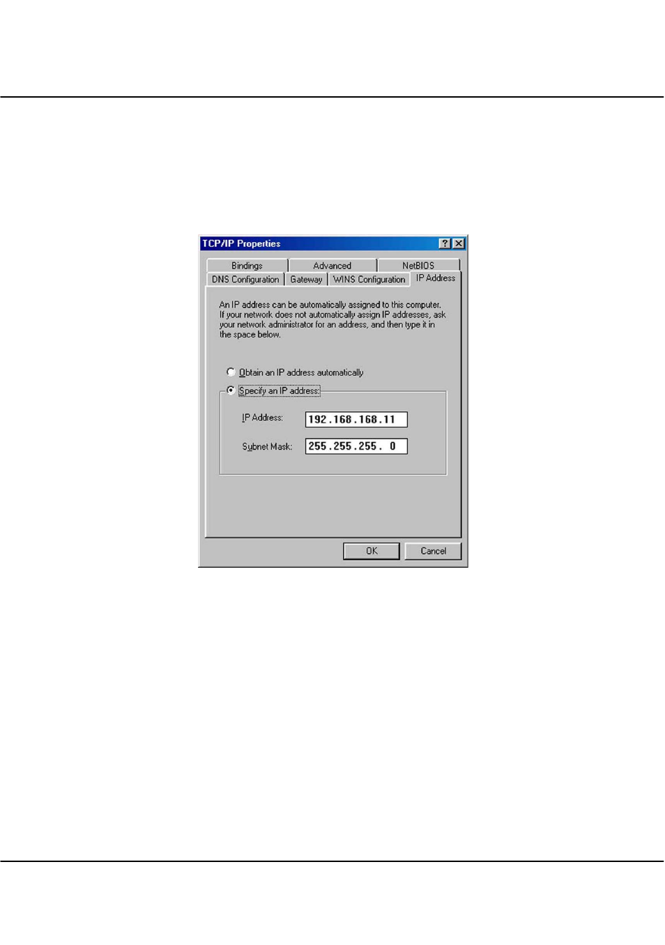 Aiii.3, Configure static ip address in windows 98se/me, Appendix iii tcp/ip configuration | Compex Technologies WPE54 User Manual | Page 130 / 137