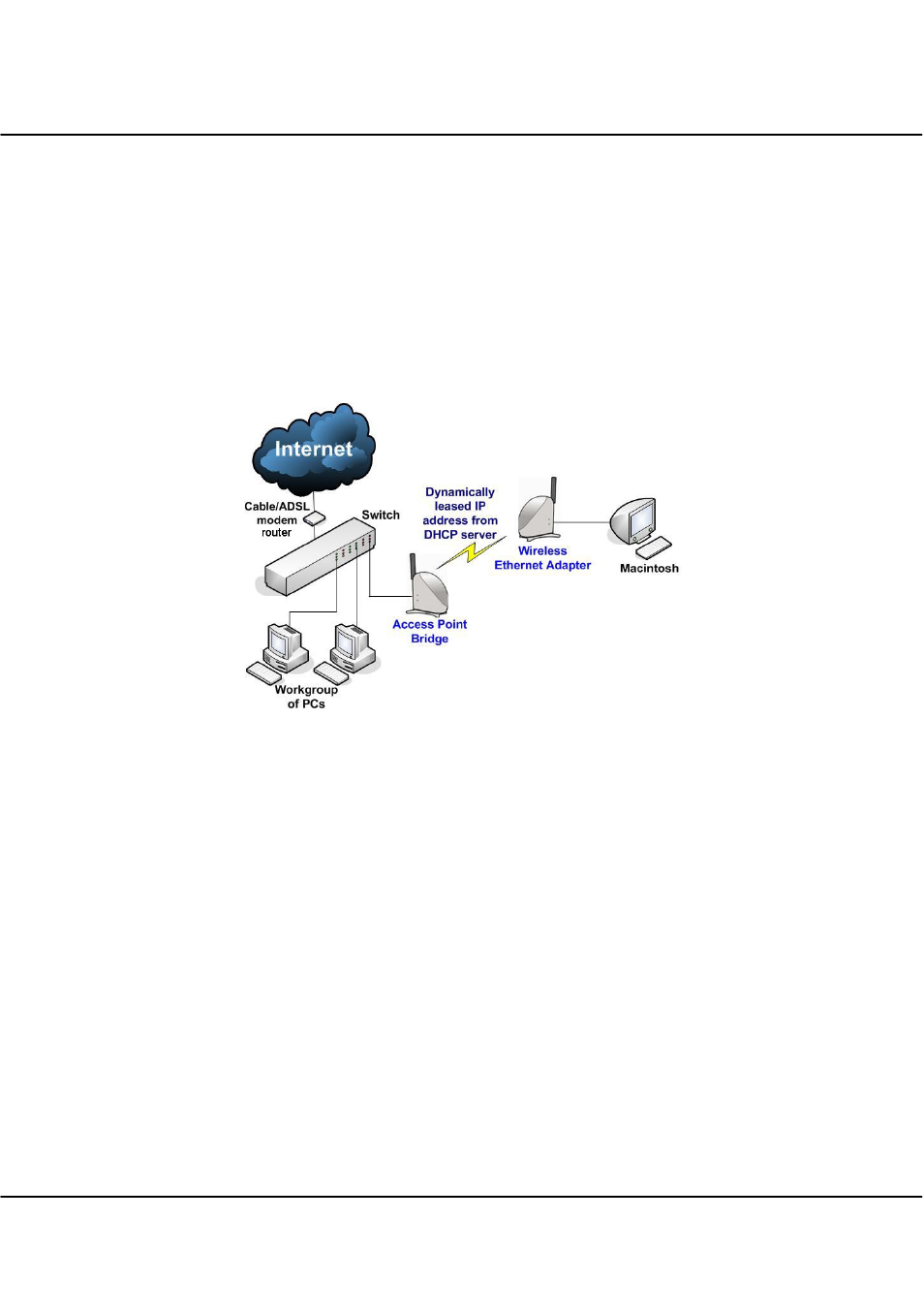 The wireless ethernet adapter mode, The wireless bridge link mode | Compex Technologies WPE54 User Manual | Page 18 / 137