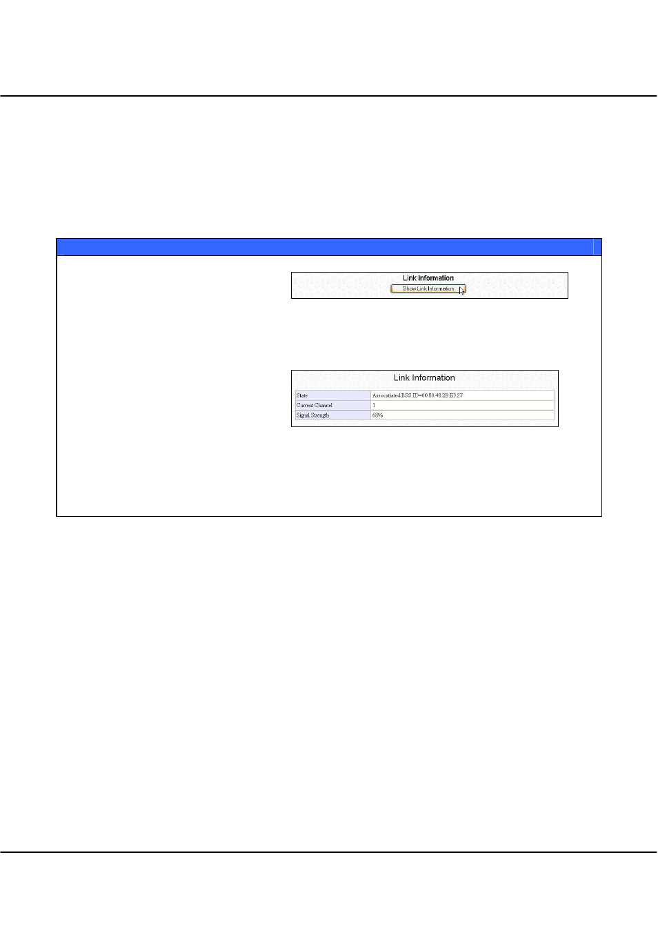 Show link information, Chapter 4 common configuration | Compex Technologies WPE54 User Manual | Page 44 / 137