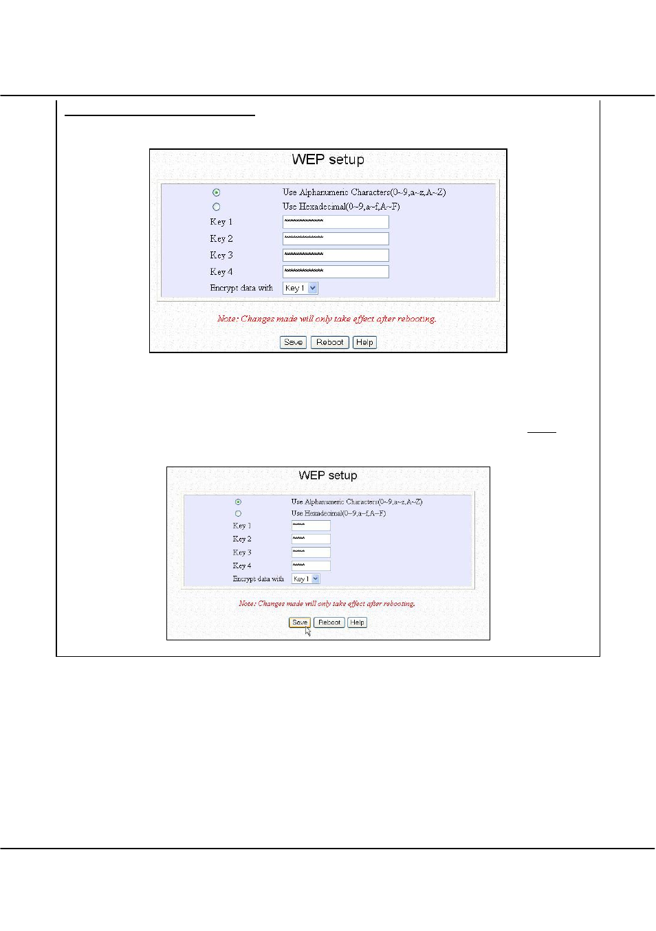 Chapter 4 common configuration | Compex Technologies WPE54 User Manual | Page 66 / 137