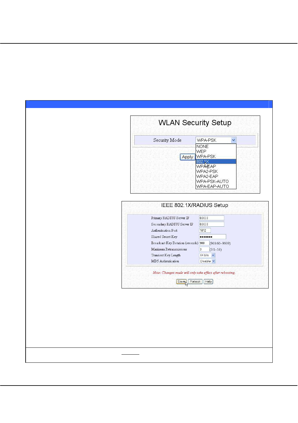 How to set up 802.1x/radius, Chapter 5 further configuration | Compex Technologies WPE54 User Manual | Page 69 / 137