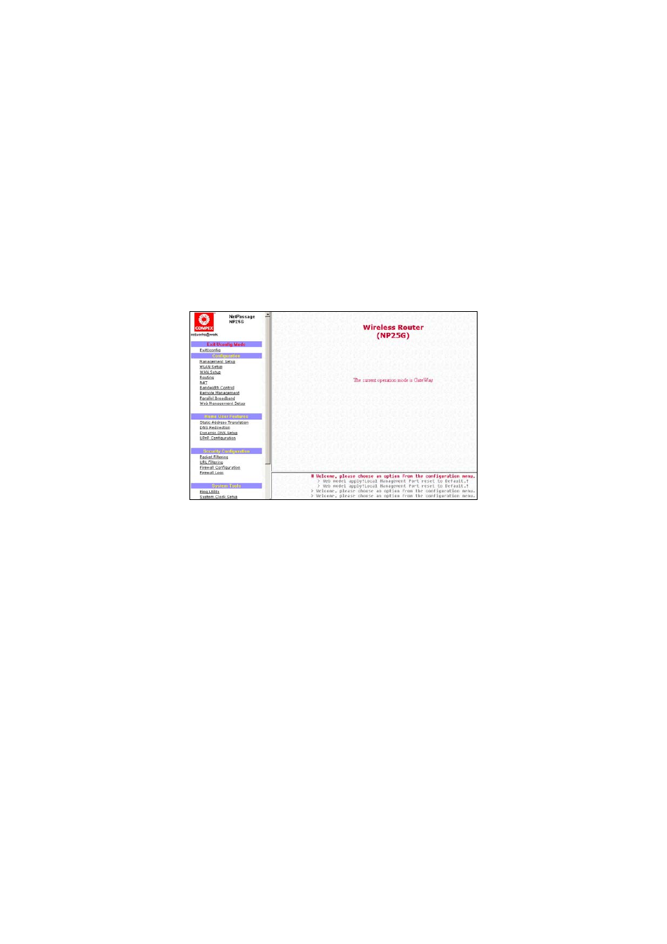Perform configuration | Compex Technologies NP25G 6C User Manual | Page 25 / 110