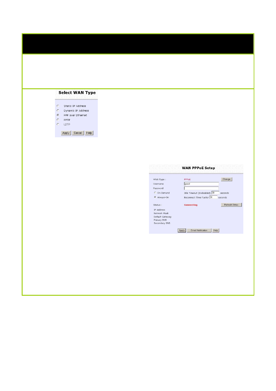 Setup wan for adsl internet using pppoe | Compex Technologies NP25G 6C User Manual | Page 56 / 110