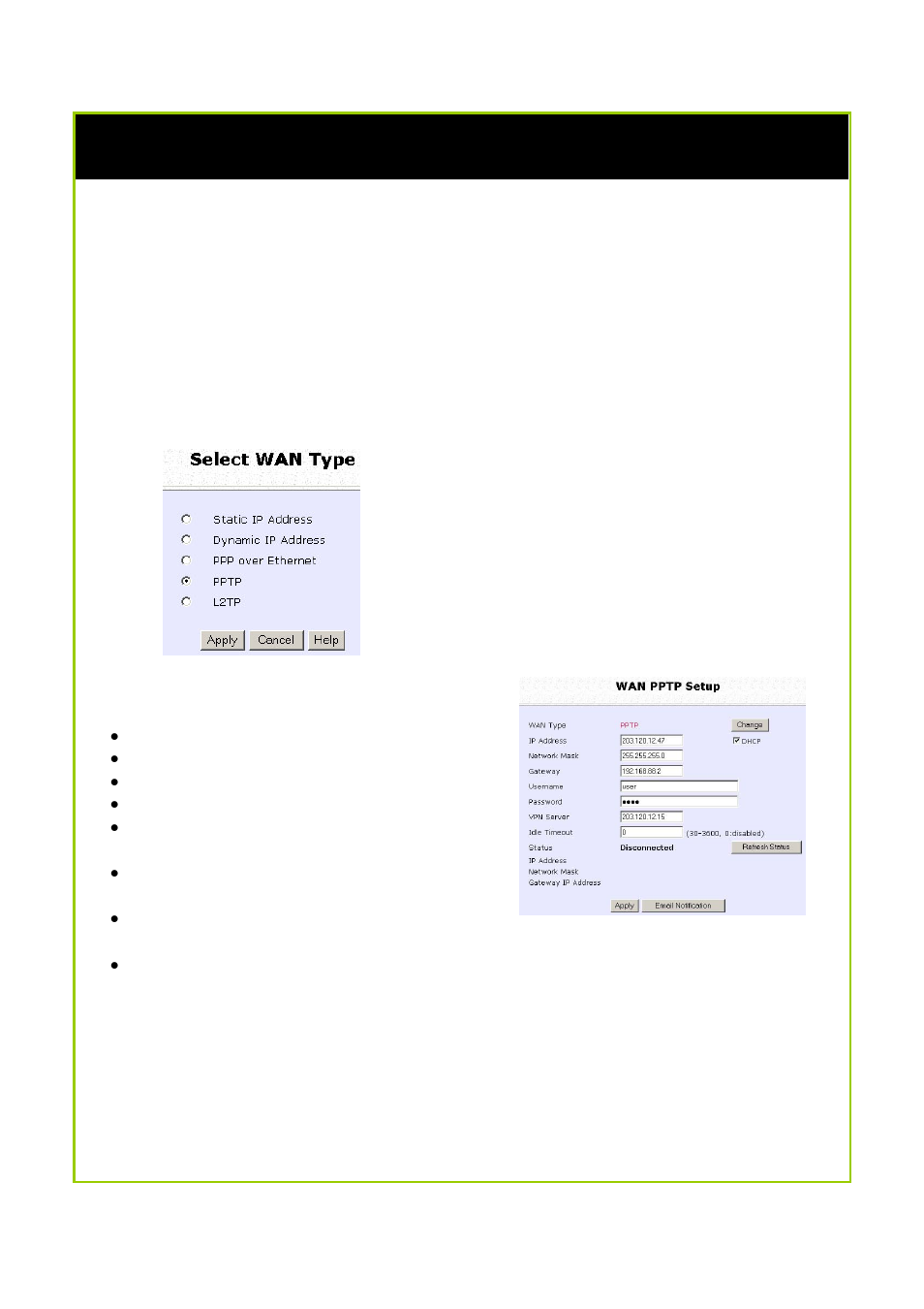 Setup wan for adsl internet using pptp | Compex Technologies NP25G 6C User Manual | Page 57 / 110