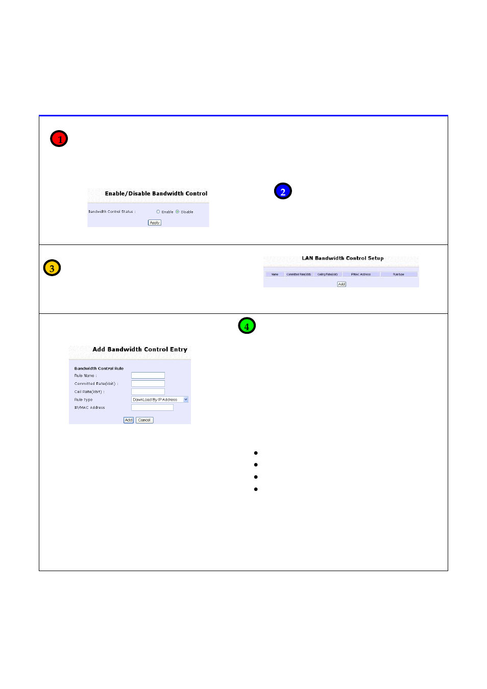 Configure bandwidth control for lan | Compex Technologies NP25G 6C User Manual | Page 71 / 110