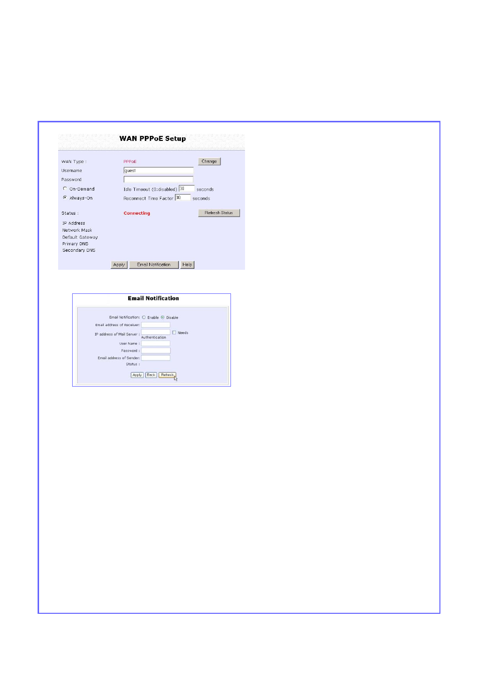 Configure email notification | Compex Technologies NP25G 6C User Manual | Page 75 / 110