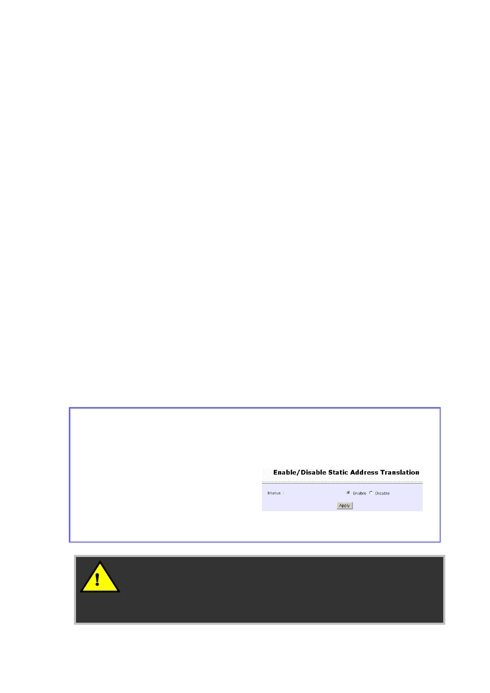 Use static address translation | Compex Technologies NP25G 6C User Manual | Page 77 / 110