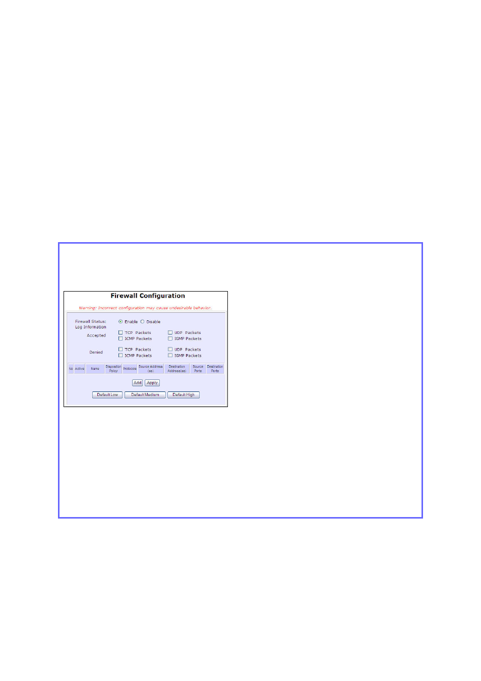 Configure firewall | Compex Technologies NP25G 6C User Manual | Page 92 / 110