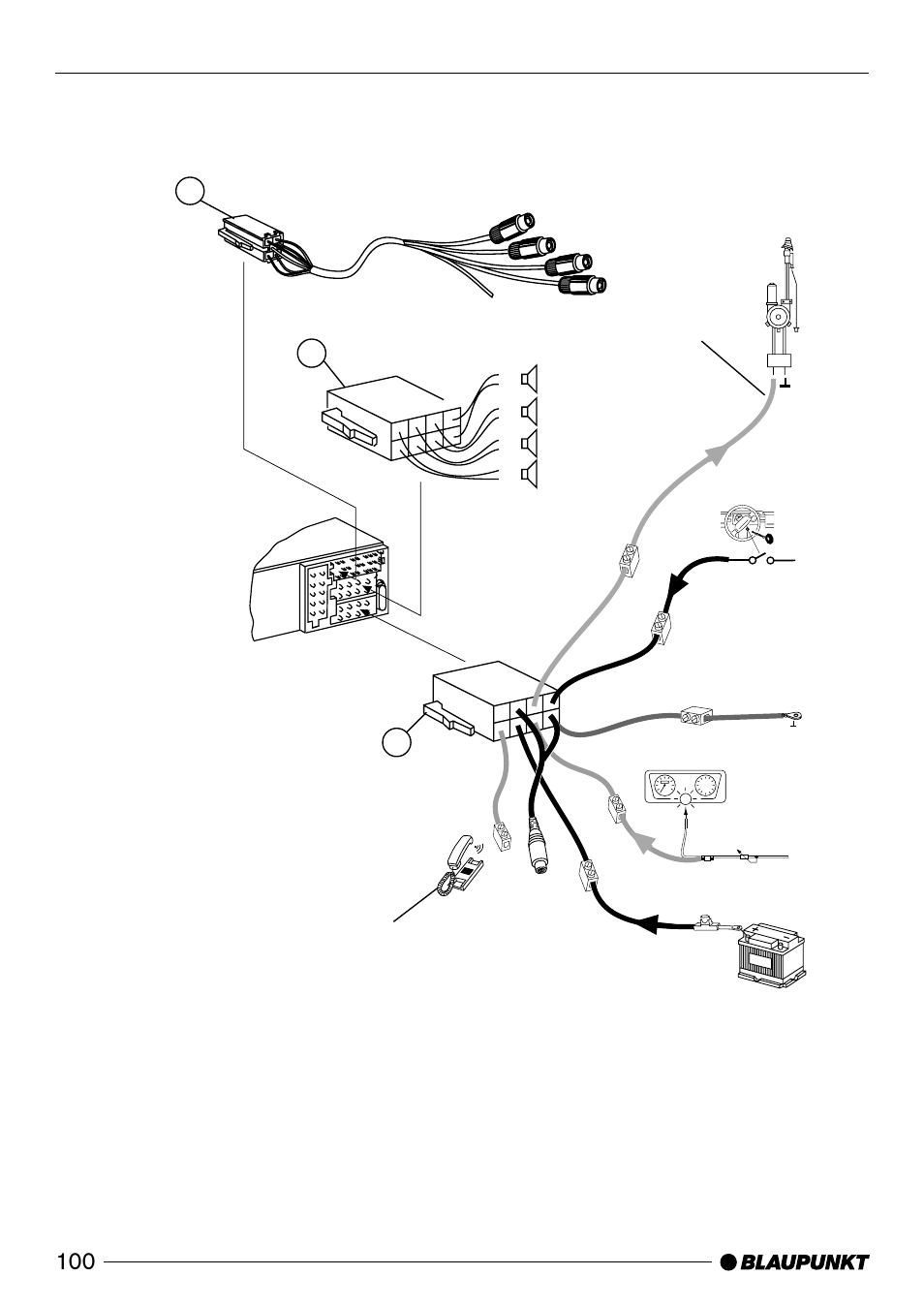 Wiring, Kl. 15 +12v g i h, 4 ohm | Casablanca Fan Company CD50 User Manual | Page 32 / 39